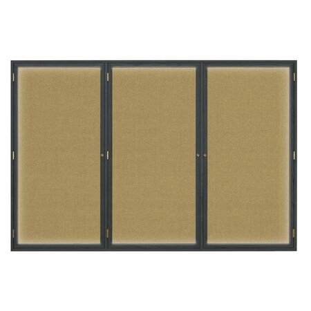 United Visual Products Open Faced Traditional Corkboard, 24x18" UV640A-BRONZE-CORK